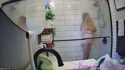 Found Hidden Cam Footage of My Mom Mrs. Joanne Tanner the Real Public Schoolteacher in the Shower on my Dad's Computer 5 - hclips.com