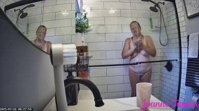 Found Hidden Cam Footage of My Mom Mrs. Joanne Tanner the Real Public Schoolteacher in the Shower on my Dad's Computer 3 - upornia.com