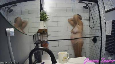 Found Hidden Cam Footage of My Mom Mrs. Joanne Tanner the Real Public Schoolteacher in the Shower on my Dad's Computer 4 - hclips.com