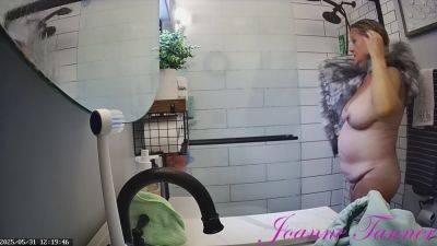 Found Hidden Cam Footage of My Mom Mrs. Joanne Tanner the Real Public Schoolteacher in the Shower on my Dad's Computer 6 - upornia.com