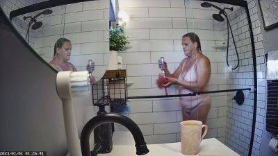 Found Hidden Cam Footage of My Mom Mrs. Joanne Tanner the Real Public Schoolteacher in the Shower on my Dad's Computer 7 - upornia.com