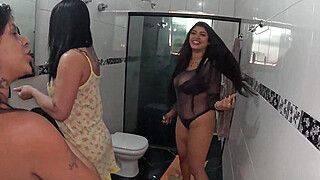 It was a party at the mansion, they all arrived and the whoring is about to begin. - ah-me.com