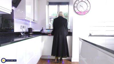 Tall Blonde Housewife Barby Is A Naughty Mature Nympho That Loves To Play With Her Natural Big Boobs - hotmovs.com