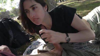 John And Sky - How Does A Day At The Park End Up With A Public Blowjob - Cute Teen 18+ Swallows Cum With John Sky - hclips.com