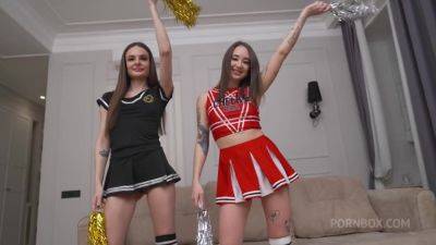 Skinny bitch and Asian babe ! Hot group DP party - hotmovs.com