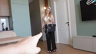 Blonde honey heads without panties, analed with butt-plug - remarkable xxx porn! - ah-me.com