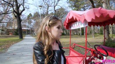 Tiffany Tatum - Slim stunner Tiffany Tatum can't wait to ride his big hard cock at home GP927 - hotmovs.com - Hungary