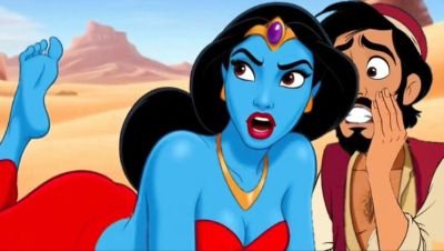 Aladdin Cartoon Porn: Horny Genie Fulfills Dirty Desires in Sexy Anime Fantasy - veryfreeporn.com - Britain