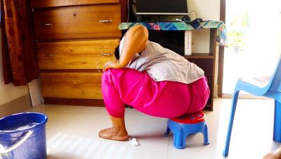 Desi Stepsister Hardcore Bathroom Fuck - Big Ass Slapping Sounds Heard By Everyone - porntry.com - India - Ukraine