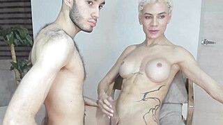 Kendra James - Jada Kai - Thirsty Guy Devours Trans Cock Deep - ah-me.com