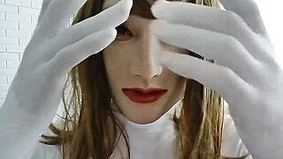 Reni Rona Pt1! Your rubber doll girlfriend in her transparent whites feeling her rubber pussy! - ah-me.com