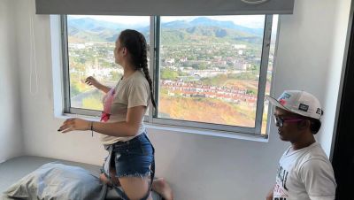 Hot Latina Girlfriend Fucks Me in Her Stepparents' House, We Hide When They Arrive Unexpectedly - xxxfiles.com - Spain