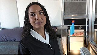 I offer my 18-year-old maid money because I want to cum inside her pussy - ah-me.com