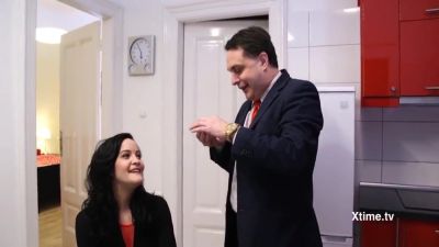 Dipre And The Hot Brunette In Red Who Loves To Suck Lollipop And Hard Cock - Andrea Dipre And Dolly Diore - hotmovs.com