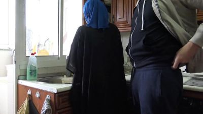 Hijab Maid Anal Doggystyle with Souzan Halabi - Big Cock Kitchen Fuck - veryfreeporn.com