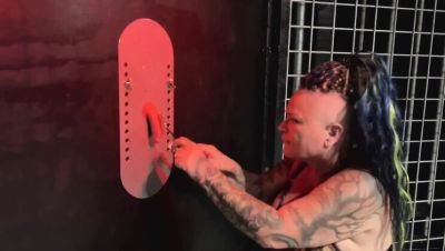 Femdom Gloryhole Handjob Surprise For Slave - porntry.com - Britain - Denmark