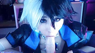 Pervy roommate wanted to see my luna snow cosplay so I dominated him TRAILER - ah-me.com