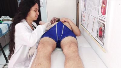 Nurse Jennyferpimenta Gives Handjob To Patient's Big Cock Erection - porntry.com