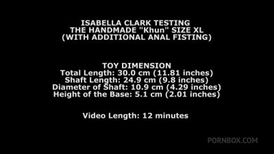 Isabella Clark Testing The Handmade Khun Size Xl (With Additional Anal Fisting) Twt326 - hotmovs.com