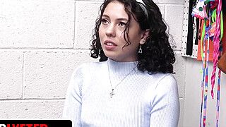 Dorian Del Isla - Shoplifter's Punishment Turns into a Sexual Awakening as She Submits to the Security Guard's Cock - ah-me.com