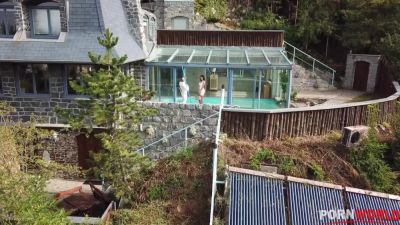 Top-heavy stunner Inna Innaki spreads her legs wide open for his fat cock GP1025 - hotmovs.com - Greece