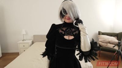 Fit18 - Halloween Cosplay Special - I Creampie Amber Kawaii As Android 2B - hotmovs.com - India