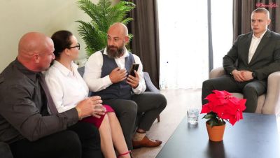 Hot Secretary Gets Double Fucked by Boss and Client in Office Threesome - xxxfiles.com - Britain