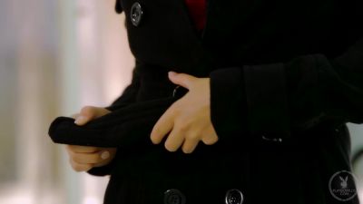 Remastered - Chanel Elle in Trenchcoat Tease - PlayboyPlus - upornia.com