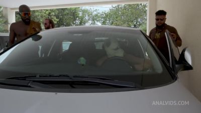 Larissa Leite - Brasilian pornstar Larissa Leite 4 on 1 DAP with big cocks, DP - hotmovs.com