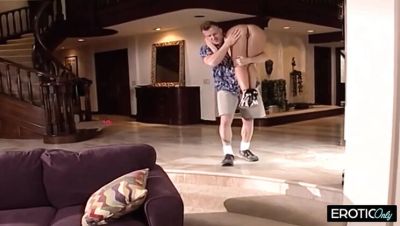 Seth Dickens Fucks Mysti May's Big Tits and Soaks Her Cotton Panties with Cum - xxxfiles.com - Britain