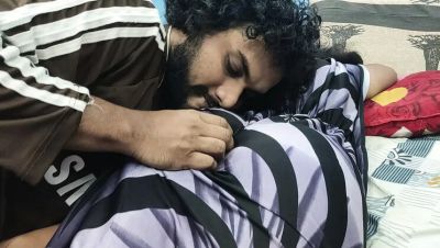 Desi Mallu Wife Big Ass Kissing Romance in Nighty - Hot Indian Couple - porntry.com - India