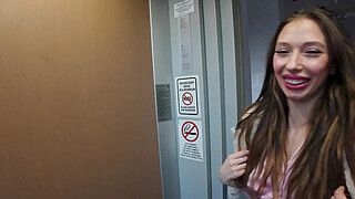 Role Play - I meet her in the elevator, she followed me to my hotel room Laura Quest - ah-me.com