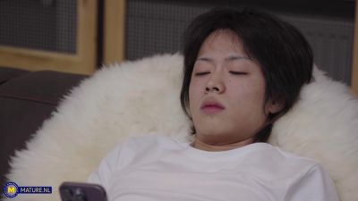 47 Year Old Stepmom Sissy Seduces Her Stepson Into Fucking And Eating Out Her Hairy Bush Pussy - hotmovs.com - Hungary