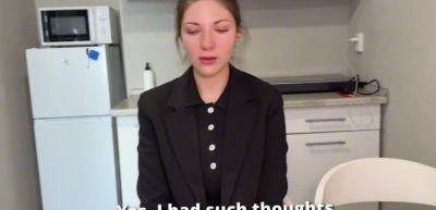 You want to keep your job? Then take off your knickers and I'll punish you hard! - inxxx.com