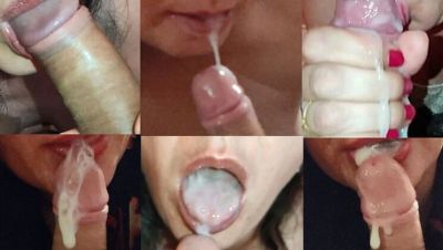 Cream - Winonna8 MILF Blowjob Compilation - Cum in Mouth & Swallow Every Drop - xxxfiles.com