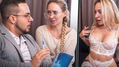 Bella Mur - Shy Blonde Bella Mur Gets Naughty with Psychologist Jack 23 - Rough Hard Fuck & Big Dick Action - veryfreeporn.com - Britain