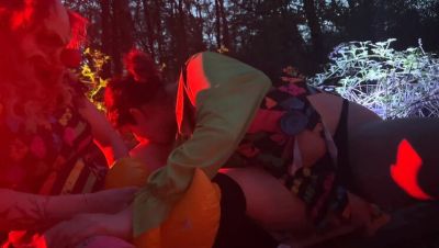 Freaky Clown Party with EdgesOfReality - Big Tits Outdoor Fetish Group Sex - porntry.com - Britain - Denmark