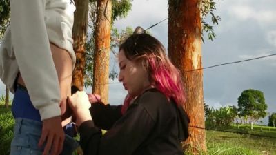 My Stepsister Wants To Take A Walk To Suck Cock - hclips.com - Colombia