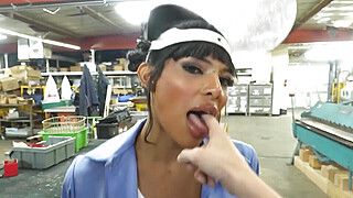 River Lynn - Our boss caught us having anal sex in the work - ah-me.com