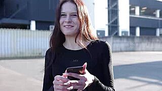 GERMAN SCOUT - Redhead Teen Peach Delina - ah-me.com - Germany