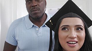 Graduating Hottie Practices Pornstar Skills On Stepdaddy - ah-me.com