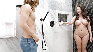 Busty masseuses sloppy throating on the air mattress - ah-me.com