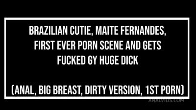 Brazilian Cutie, Maite Fernandes, First Ever Porn Scene And Gets - hotmovs.com - Brazil