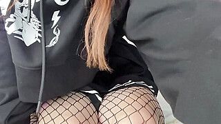 video call with GOTH classmate!! showed how she cums on the pillow - ah-me.com