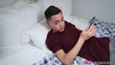 Needs Company And Her Stepsons Big Thick Cock With Armani Black - hotmovs.com