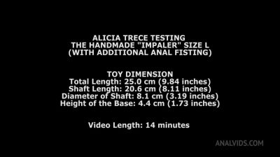 Alicia Trece Testing The Handmade Impaler Size L (With Additional - hotmovs.com