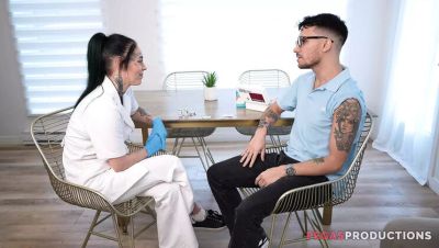 Nurse Vanessa Cosplay Blowjob Deep Throat Cumshot Tattooed Teen Babe HD - porntry.com