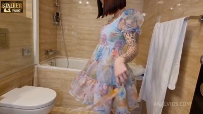 Cute Inked & Pierced Big Booty Babe Chrystal Sinn Gets Balls - hotmovs.com - Netherlands - Belgium