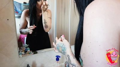 Lady Muffin Puts On Makeup And Gets Fucked Doggy Style By Tommy - veryfreeporn.com