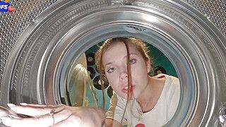 Typical Problems With Washing Machine - Girl loves feeling that dick deep in her pink wet pussy - ah-me.com